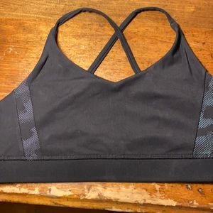 Zyia Black camo reflective brilliant bra